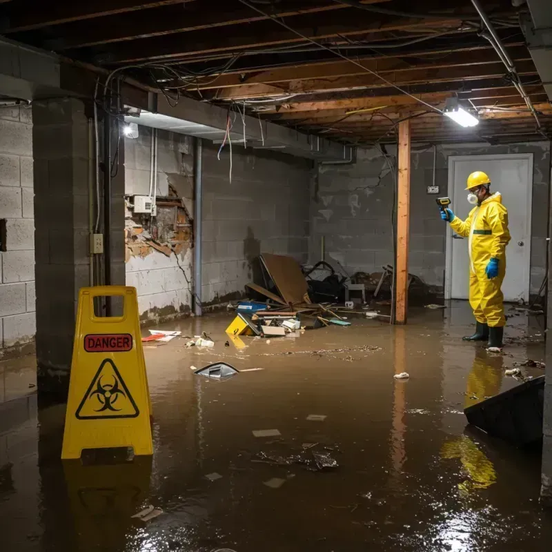 Flooded Basement Electrical Hazard in Chama, NM Property